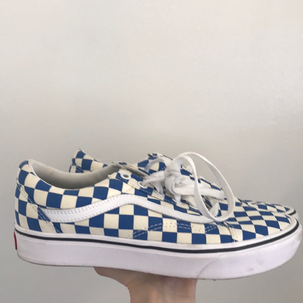 Blue Checkered Vans